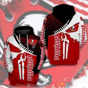 Tampa Bay Buccaneers Nfl Punisher Skull 3D Hoodie