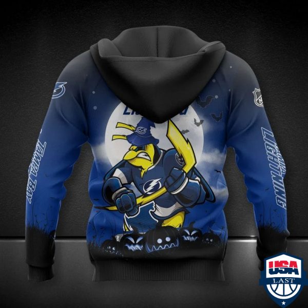 Tampa Bay Lightning Nhl Haloween All Over Printed Hoodie