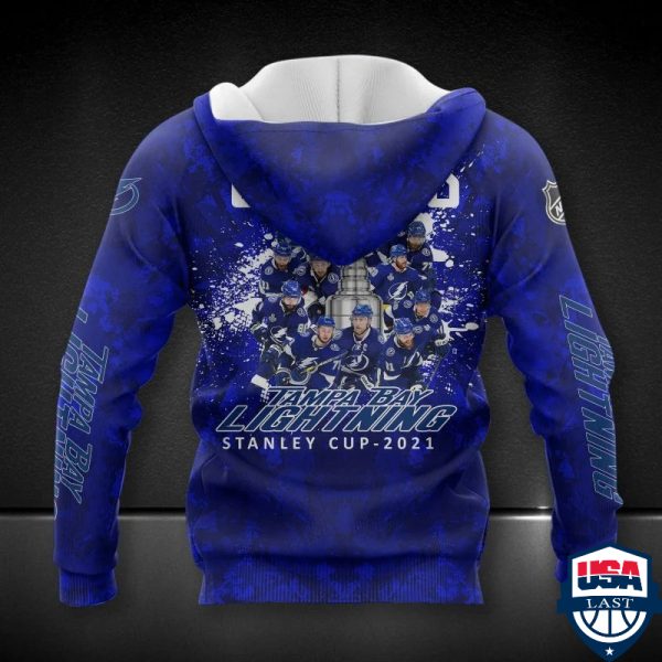 Tampa Bay Lightning Nhl Stanley Cup Champions 2021 Ver 2 All Over Printed Hoodie