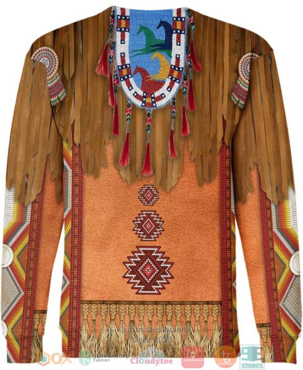 Tassels Style Native American 3D Shirt