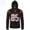 Tee Higgins No 85 Cincinnati Bengals Mask Hoodie