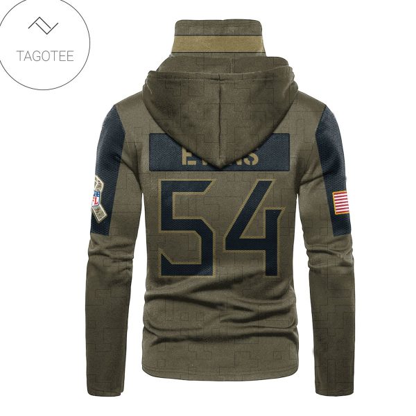 Tennessee Titans Number 54 Rashaan Evans Mask Hoodie