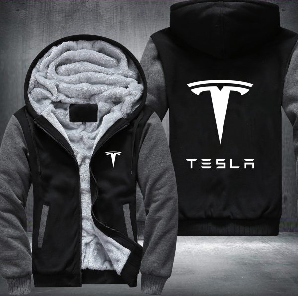 Tesla Fleece Hoodie Jacket