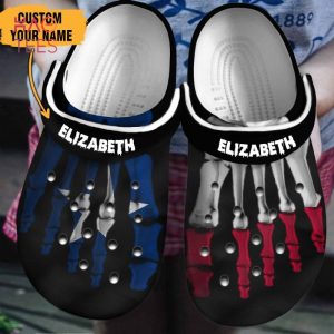 Texan Foot Bones Personalized Crocs Shoes For Halloween