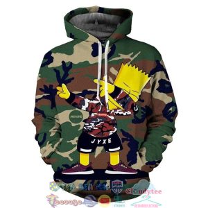 The Simpsons Dabbing Camo 3D Hoodie