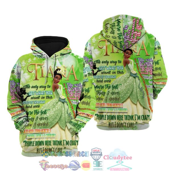 Tiana Punk Words Pattern Disney Quotes Hoodie 3D