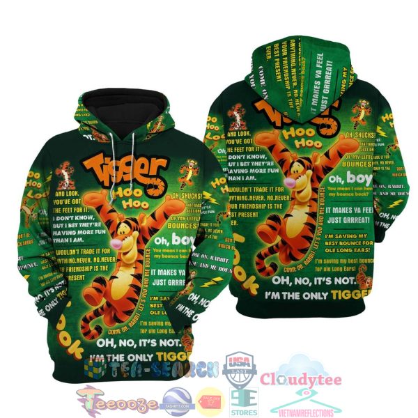 Tigger Punk Words Pattern Disney Quotes Hoodie 3D