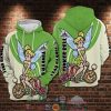 Tinker Bell Green Stained Glass Style 3D Hoodie