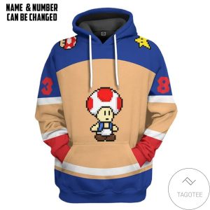 Toad Sports Custom Name Custom Number Hoodie