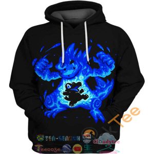 Totodile And Croconaw Pokemon Hoodie 3D