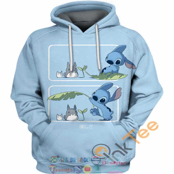 Totoro And Stitch Hoodie 3D