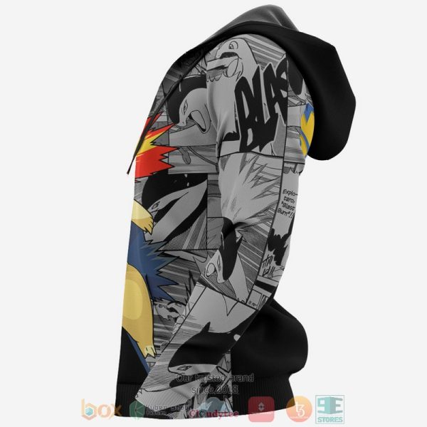 Typhlosion Anime Pokemon Mix Manga 3D Hoodie