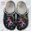 UK United Kingdom Crocs Shoes With Map And Symbols