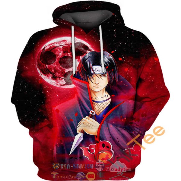 Uchiha Itachi Dread Eyes Naruto Hoodie 3D