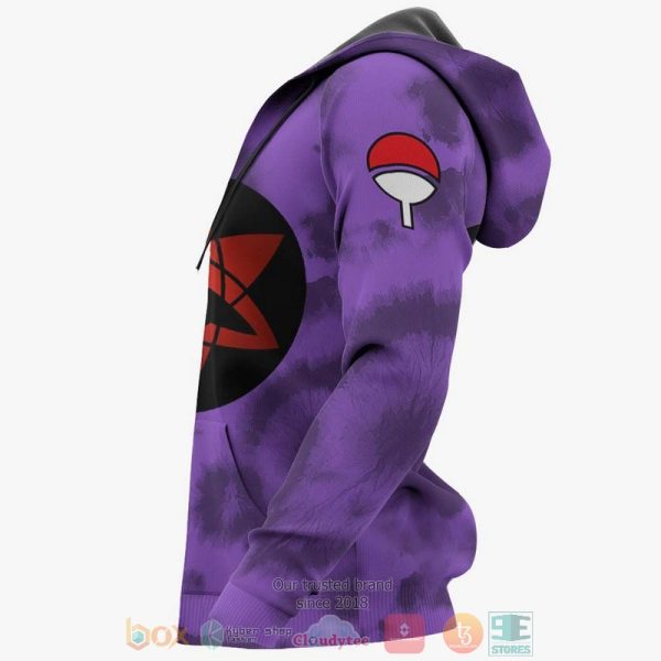 Uchiha Sasuke Sharingan Mangekyo Eyes Anime Naruto 3D Hoodie