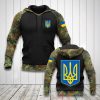 Ukraine Camo Support Military I Stand With Ukraine 3D Hoodie