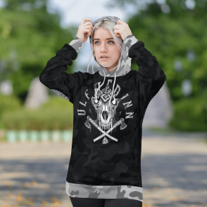 Ulfhedinn Untill Valhalla Black Camo 3D Shirt