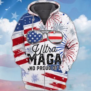 Ultra Maga And Proud Of It Blue-White 3D Hoodie