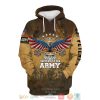 Us Army Because Of The Brave Eagle American Flag 3D Shirt