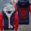 Valhalla Awaits Skull Viking Fleece Hoodie Jacket