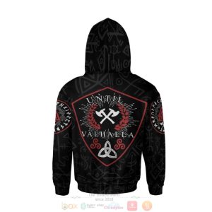 Valknut Until Valhalla Black 3D Hoodie