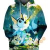 Vaporeon Pokemon Hoodie 3D