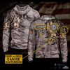 Veteran Camo American Flag 3D Custom Zip Hoodie