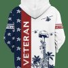 Veteran Honoring All Who Served 3D Hoodie