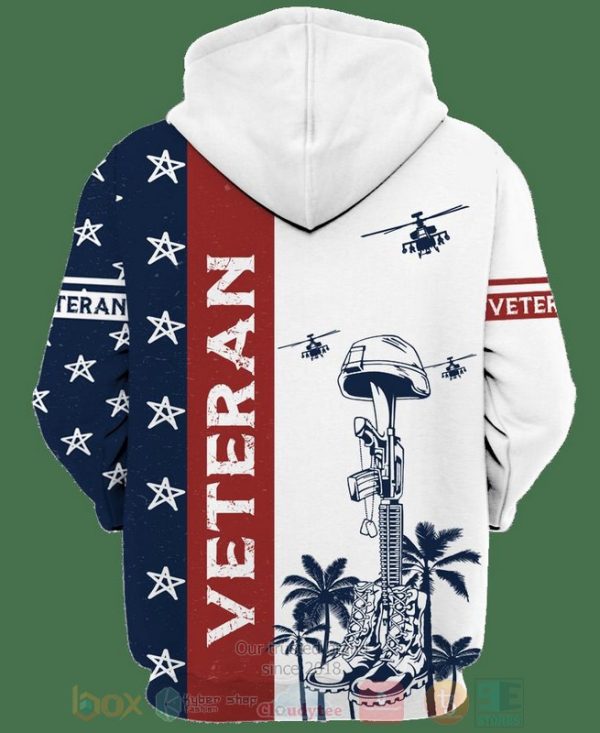 Veteran Honoring All Who Served 3D Hoodie