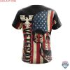 Veteran Skull Us Flag Unisex 3D Hoodie T-Shirt