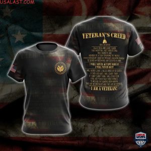 Veteran’S Creed T-Shirt Zip Hoodie Pullover Hoodie