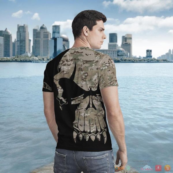 Viking Camo Skull Valknut Heathen 3D Shirt