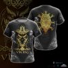 Viking Norse Owl Unisex 3D Hoodie T-Shirt