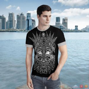 Viking Odin Raven Ulfberht Swords 3D Shirt