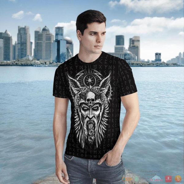 Viking Odin Vegvisir 3D Shirt