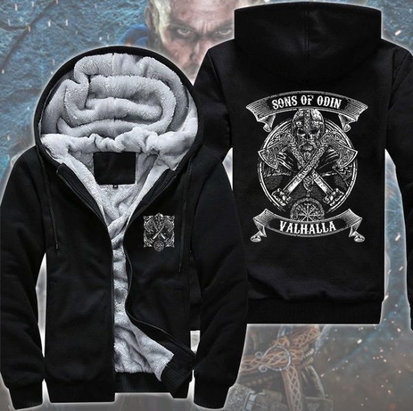 Viking Son Of Odin Fleece Hoodie Jacket