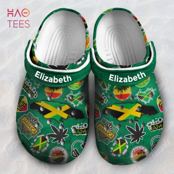 Vintage Jamaica Jamaican Flag Pride Personalized Crocs Shoes