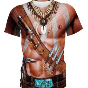 Warrior Skin Native Ameican 3D Shirt