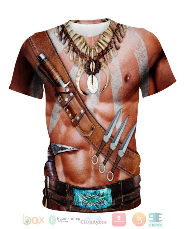 Warrior Skin Native Ameican 3D Shirt