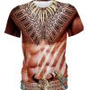 Warrior Style Native Ameican Bison Skull 3D Shirt