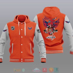 Washington Capitals Nhl Tom And Jerry Baseball Hoodie Jacket