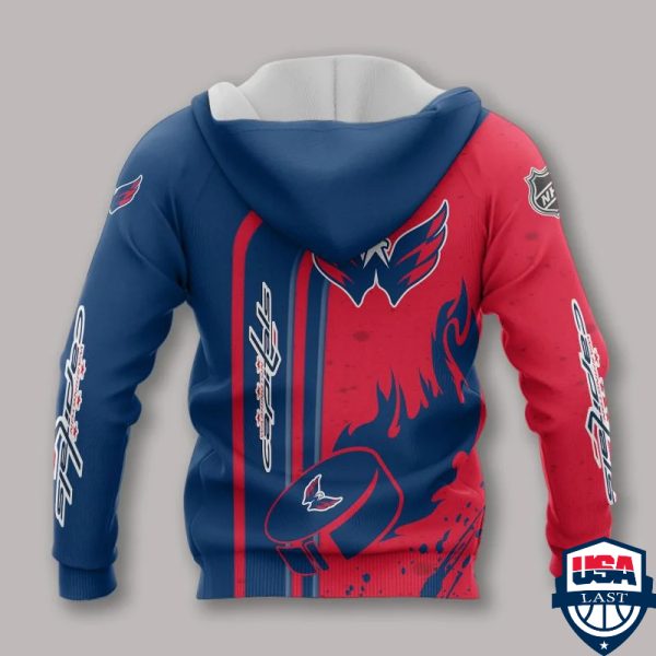 Washington Capitals Nhl Ver 1 All Over Printed Hoodie