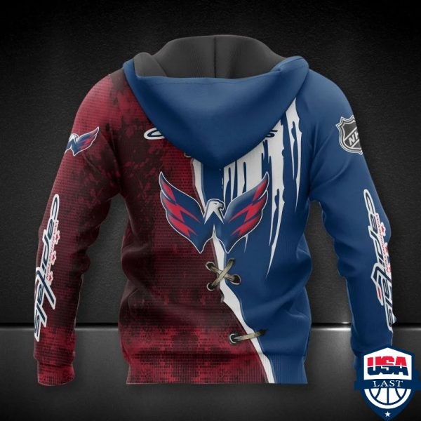 Washington Capitals Nhl Ver 9 All Over Printed Hoodie