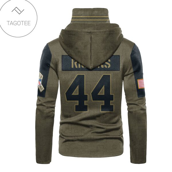 Washington Football Team Number 44 John Riggins Mask Hoodie