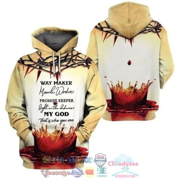 Way Maker Miracle Worker Precept Jesus 3D Hoodie