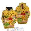 Winnie The Pooh Punk Words Pattern Disney Quotes Hoodie 3D