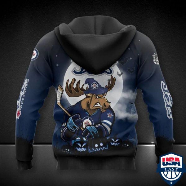 Winnipeg Jets Nhl Haloween All Over Printed Hoodie