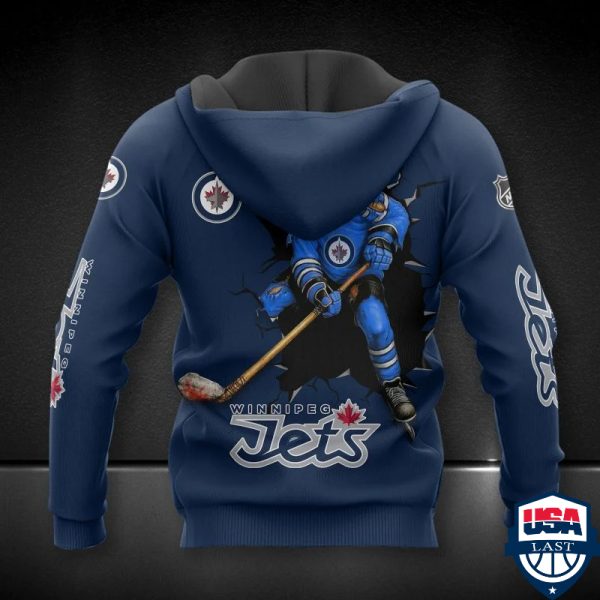 Winnipeg Jets Nhl Ver 3 All Over Printed Hoodie