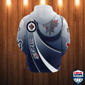 Winnipeg Jets Nhl Ver 7 All Over Printed Hoodie