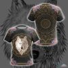 Wolf Native American All Over Print Shirt Hoodie